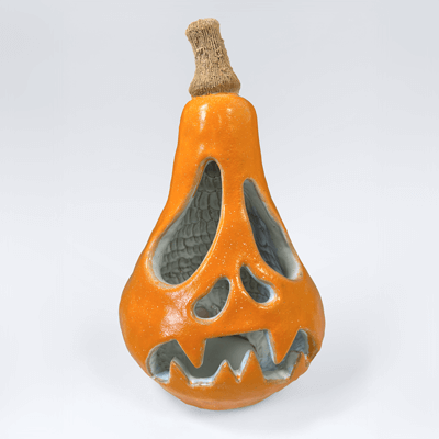 Photo of gourd sculpture.